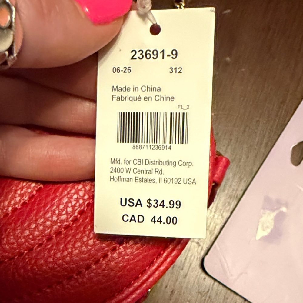 Claire's Red Heart Bag with Accessories Set - Picture 8 of 9